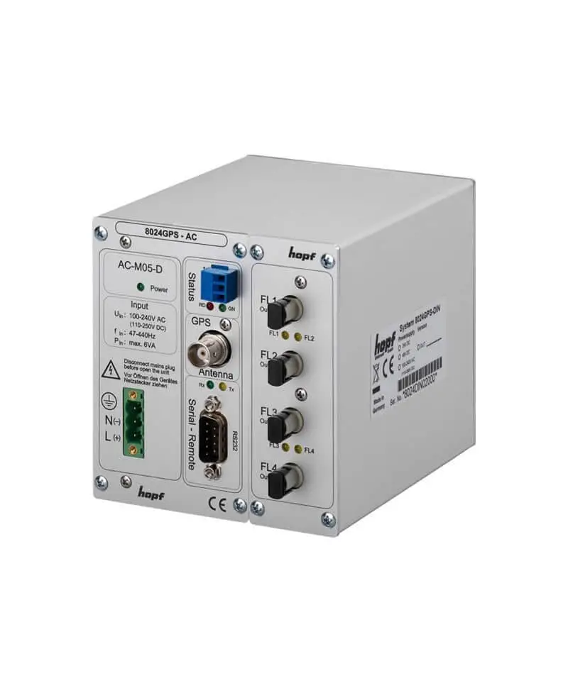 HOPF Din rail time server module DIN 8024GPS