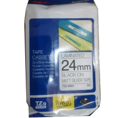 Brother TZe-M951 - 24mm Black on Silver MATT Laminated Tape