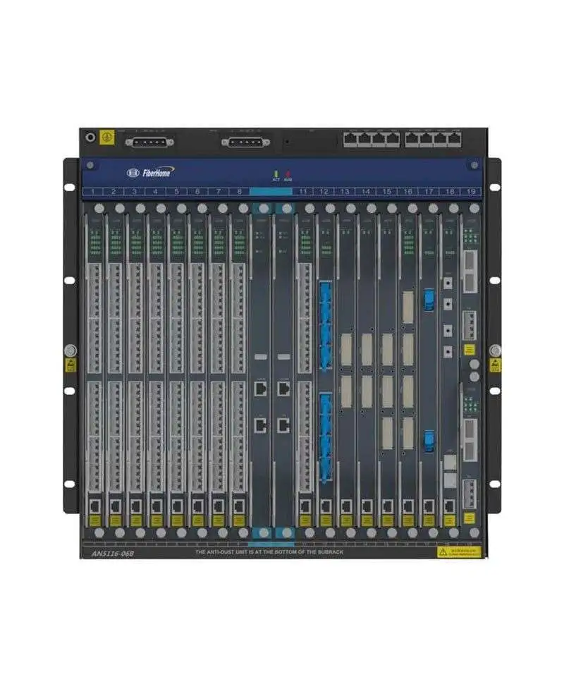 مركز OLT لماركة فایبرهوم مع رقم الجزء AN5116-06B