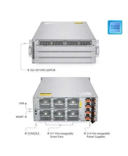 Datacenter switch NC8400-4TH with 128*40G&128*100G