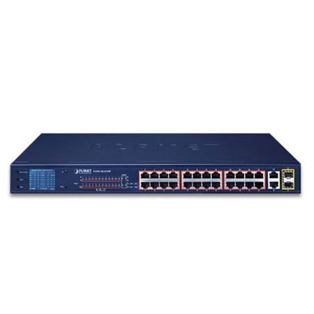 Planet FGSW-2622VHP Managed Switch with 24X10/100 and 2XGE