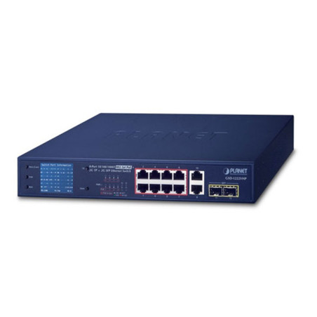 8XGE və 2XGE və2XGE SPF ilə Planet GSD-1222VHP Sənaye olunan açar