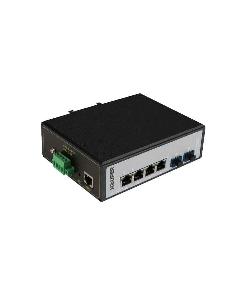 HOP3412S136-2TP industrial POE switch with 4GE , 2GE SFP fiber ports