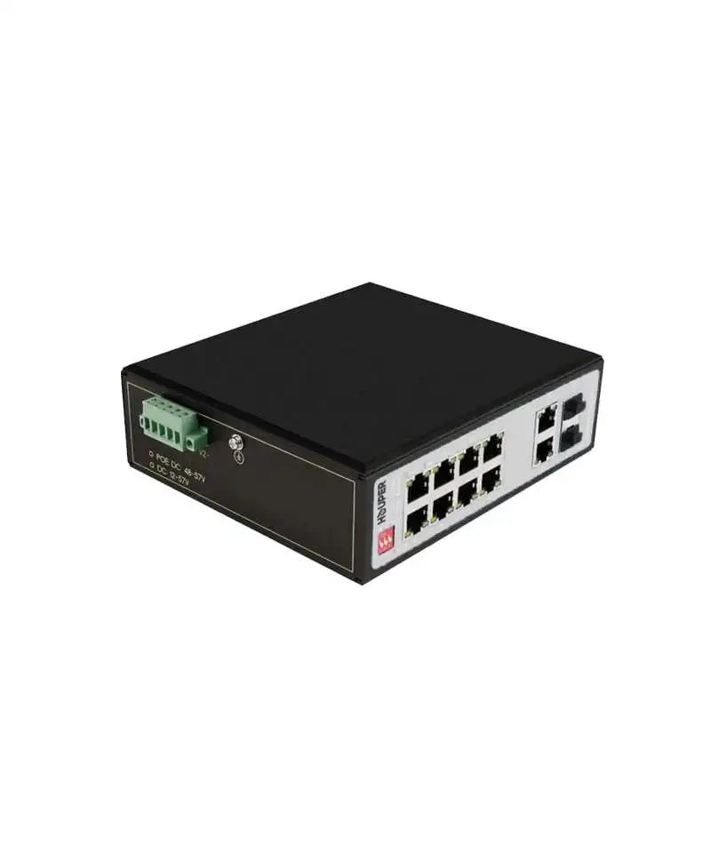 HOP3412S1312-2TP industrial POE switch with 10GE , 2GE SFP ports