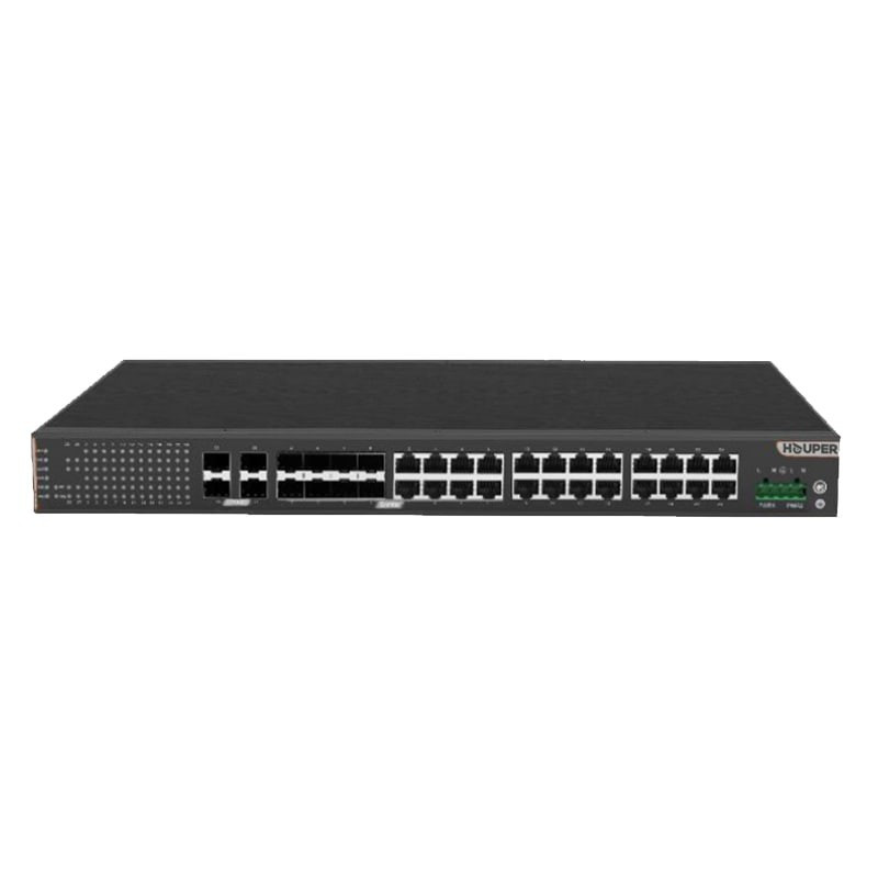 HOP3440S1236-4TP Sənaye idarə olunan açar - 32XGE və 4X10GE