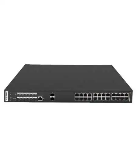 24 Port Managed POE Switch with 2 Gigabit SFP Port HOP3440S1226-2TP