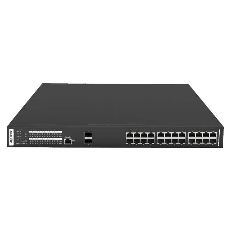 2 Gigabit SFP Port HOP3440S1226-2TP ilə 24 Port idarə olunan POE açarı