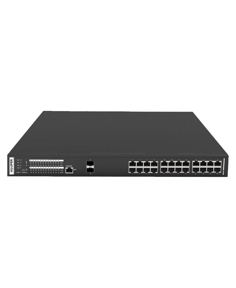 2 Gigabit SFP Port HOP3440S1226-2TP ilə 24 Port idarə olunan POE açarı