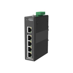 محول HOP3412S125TM الصناعي لهوبر مع 5 منافذ جیجابیت  POE 30  إلی 90 واط غير المدار