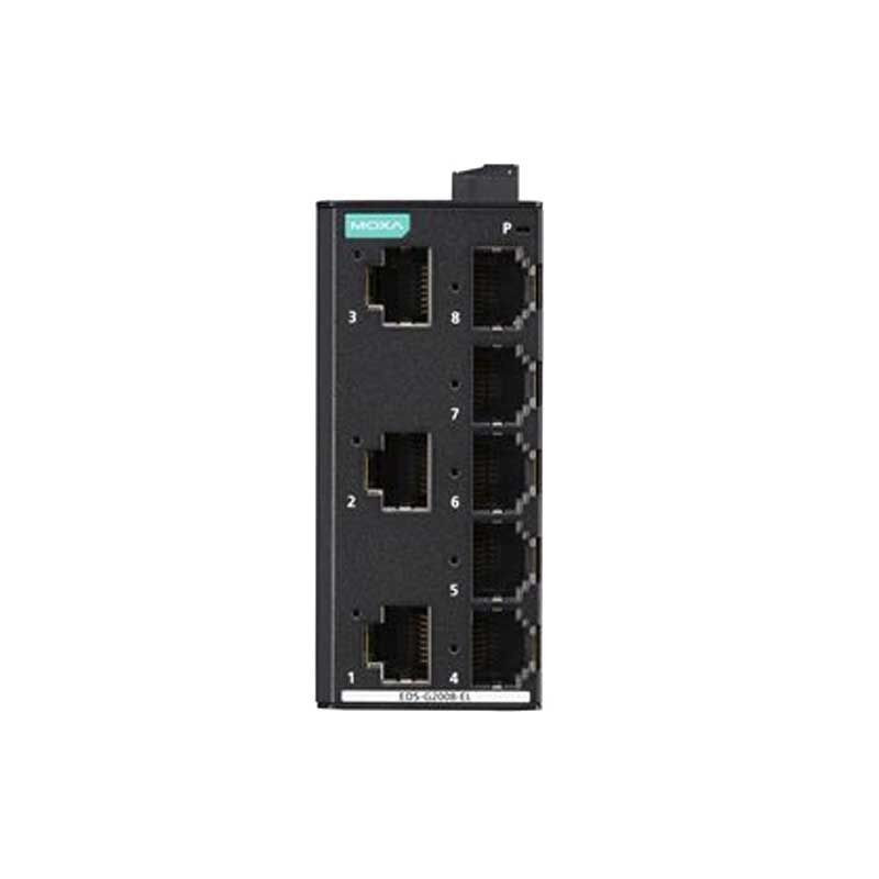 MOXA EDS-G2008-EL 8 portlu idarə olunmayan Gigabit Ethernet açarları