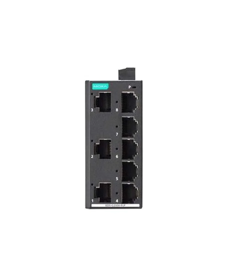 MOXA EDS-G2008-ELP industrial switches with eight Gigabit ports