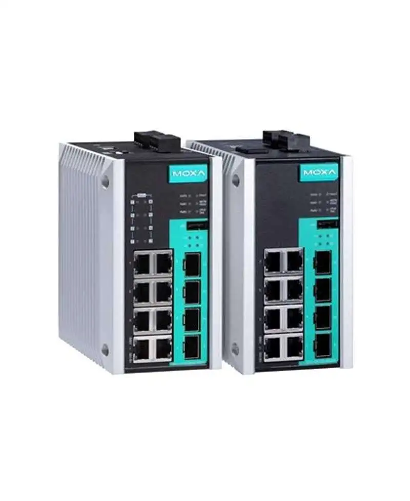 12G-port və 4 SFP ilə MOXA EDS-G512E Ethernet açarları