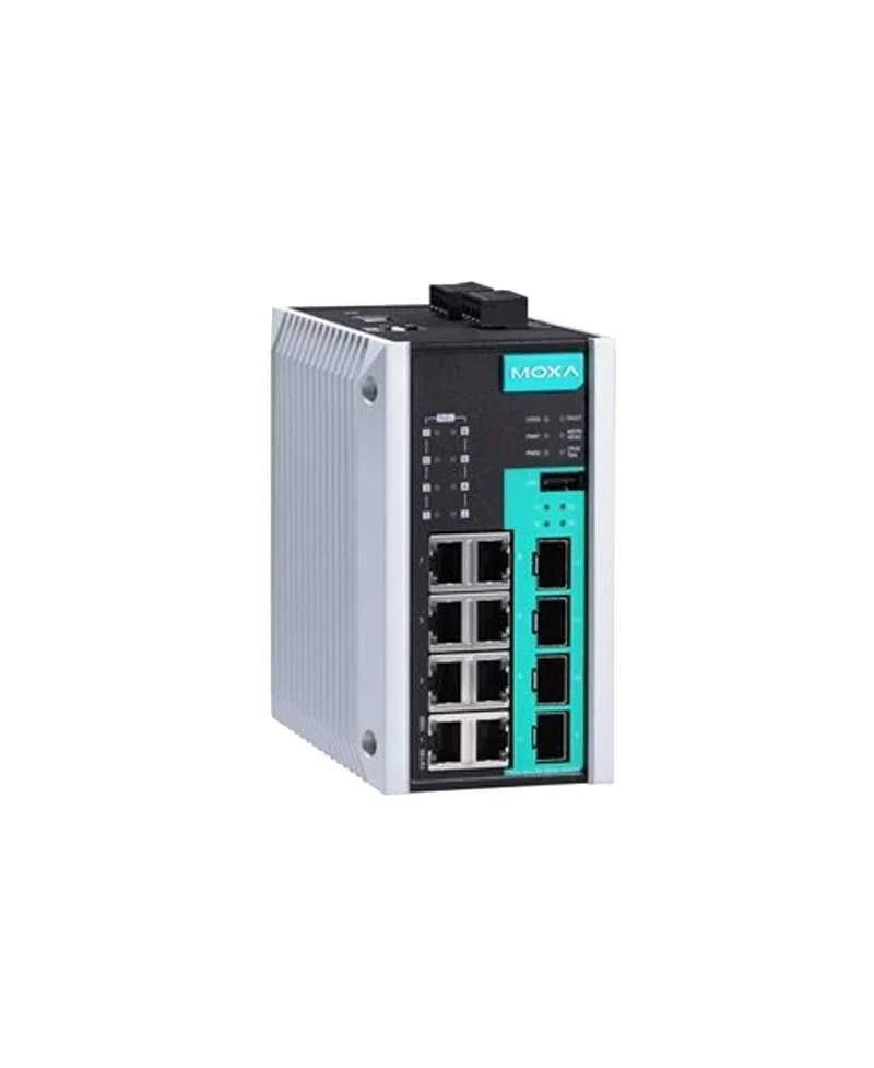 12G-port və 4 SFP ilə MOXA EDS-G512E Ethernet açarları