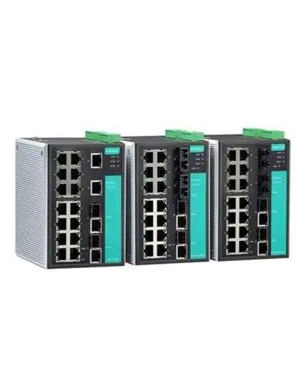 MOXA EDS-518A managed switches with 2 Gigabit SFP and 16 Fast Ethernet