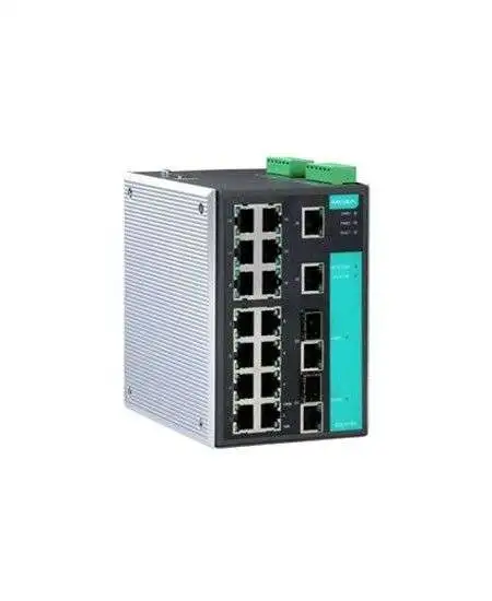 MOXA EDS-518A managed switches with 2 Gigabit SFP and 16 Fast Ethernet