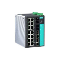 MOXA EDS-518A 2 Gigabit SFP və 16 Fast Ethernet ilə idarə olunan açarlar