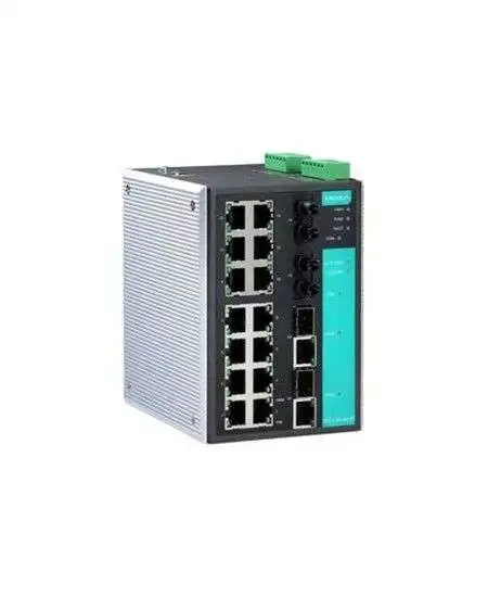 MOXA EDS-518A managed switches with 2 Gigabit SFP and 16 Fast Ethernet