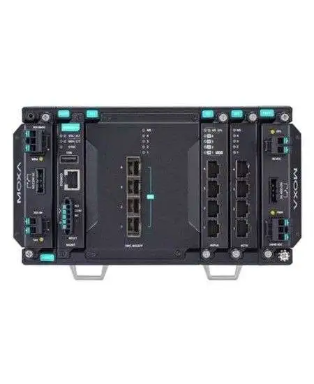 سوئیچ صنعتی موگزا MDS-G4012-4XGS با 8 پورت گیگ و 4 پورت 10 گیگ SFP