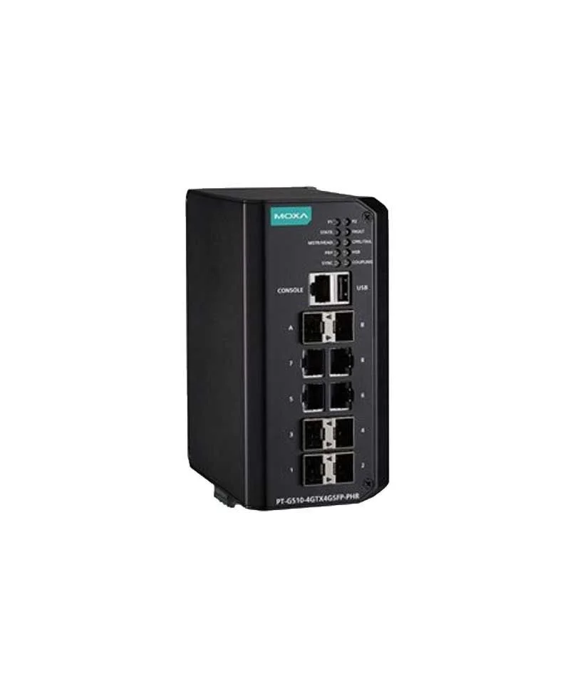 PT-G510 10-port Layer 2 Gigabit PRP/HSR managed switches