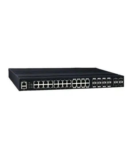 MS-2404G-8C sənaye Gigabit Ethernet açarı 16 GE, 8 kombi, 4 SFP yuvası ilə