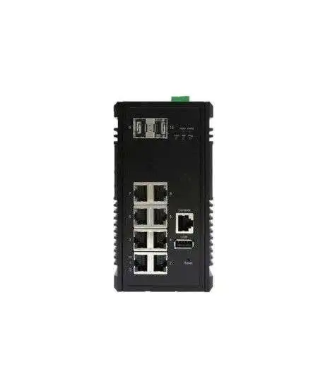 سوئیچ صنعتی MS-0802X-T کونتن با 8 پورت گیگ و 2 آپلینک SFP لایه 2