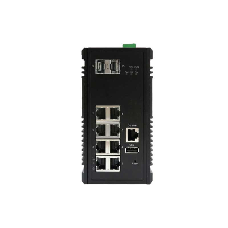 MS-0802G 8+2 Port Sənaye olunan Gigabit Ethernet açarı