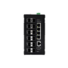 MS-0412XF محول ايثرنت صناعي 4x جيجابت ايثرنت و12x 1/10 جيجابت SFP+