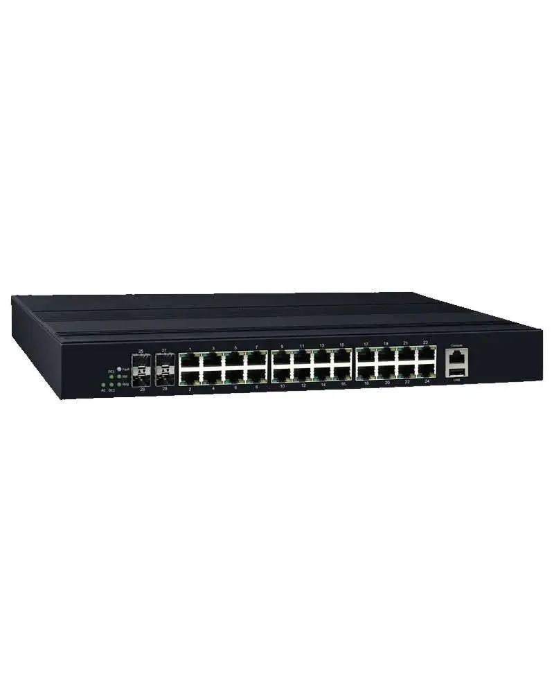 MS-2404X Ethernet açarı 24x Gigabit port və 4x 1/10 Gigabit SFP+