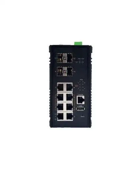 MH-0804G4 Ethernet switch with 8xGigabit and 4x60W PoE++ and 4xSFP