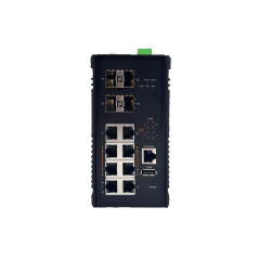 سوییچ صنعتی MH-0804G4 کونتن با 12 پورت -4 عدد POE++گیگابیت 60 وات 4 پورت گیگابیت SFP