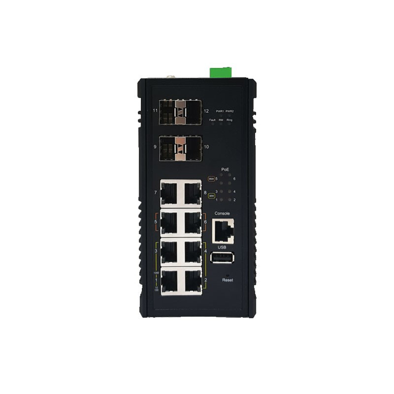 MQ-0804G2 8xGigabit portlu keçid-4xPoE+ və 2x95W PoE++ -4xSFP