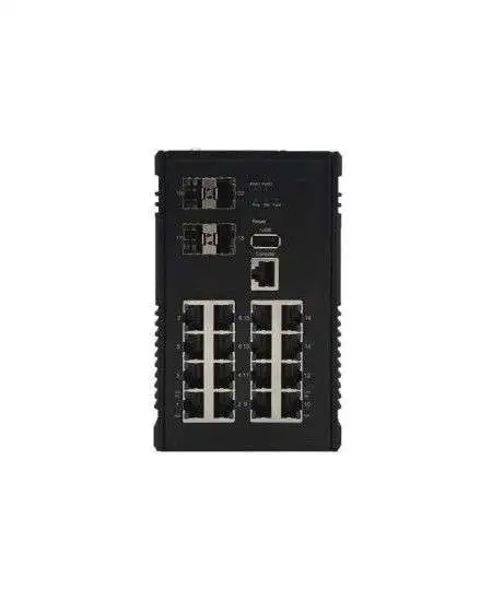 سوییچ صنعتی MP-1604GB کونتن با 16 پورتPOE+ و 4 پورت گیگابیت SFP