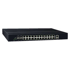 MP-2404G Industrial Ethernet Switch with 24x Gigabit POE+ and 4xSFP Slot