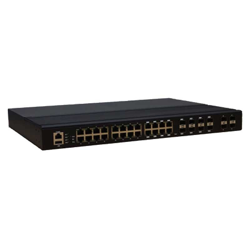 CS-2404G-8C 16G+8kombo+4SFP Port olunan Gigabit L3 Açar