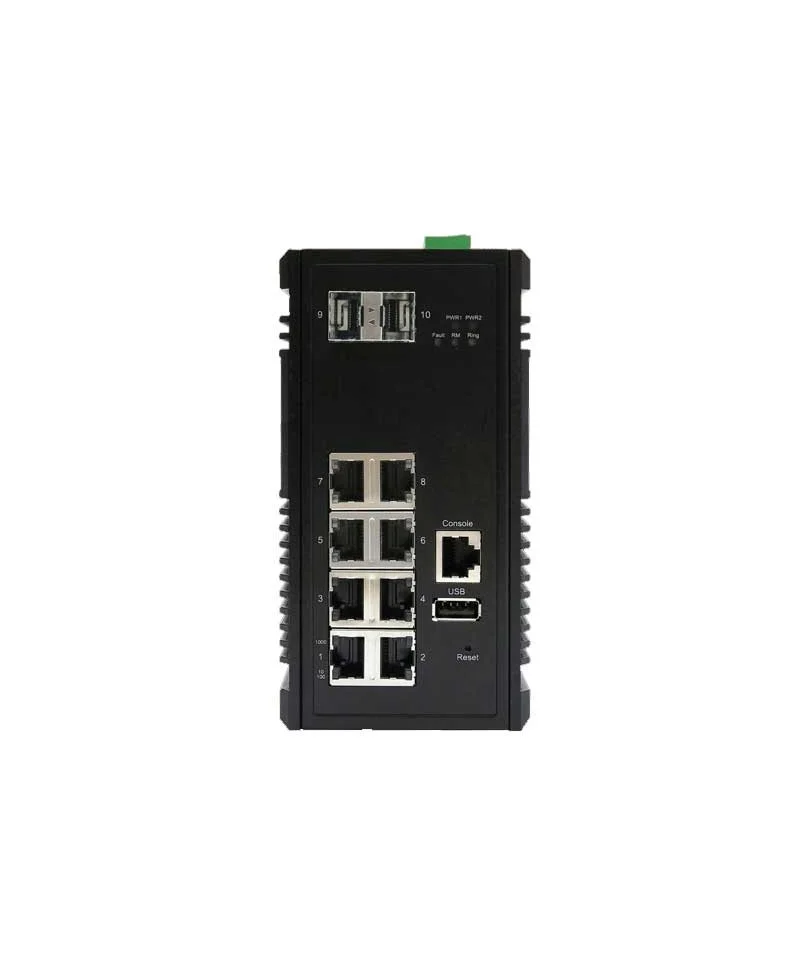 CS-0802X-T Industrial L3 Switch with 8x Gigabit ports and 2x Gigabit SFP