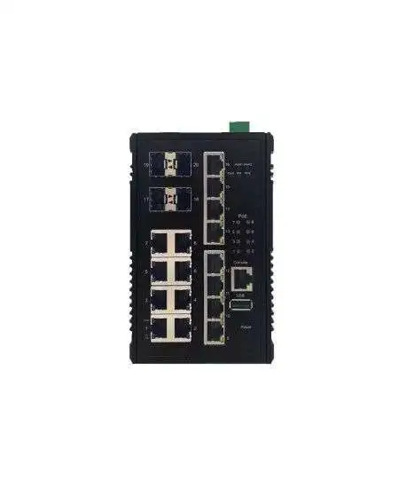 سوییچ لایه 3 صنعتی CS-1604X-T کونتن 16 پورت گیگابیت و 4 پورت 1/10 گیگابیت SFP