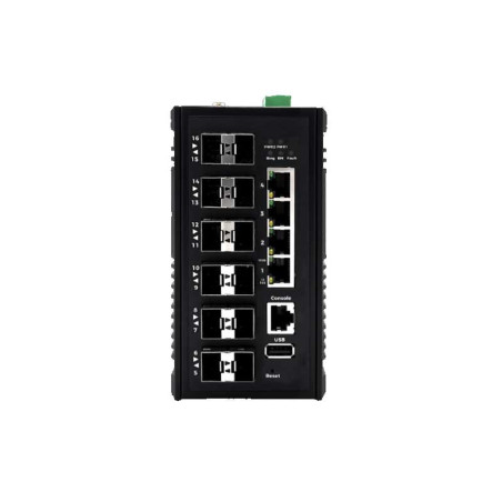 CS-0412XF-T Industrial L3 Switch with 4x Gigabit ports and 12x1/10 Gigabit SFP