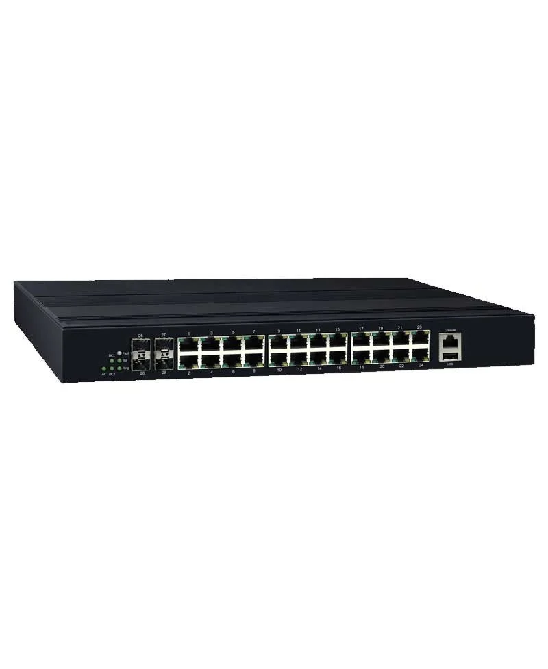 CS-2404X-1AC Industrial L3 Switch with 24x Gigabit ports and 4x1/10 Gigabit SFP