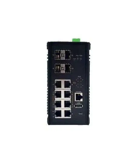 CH-0804G4-T Industrial L3 Switch with 8x Gigabit , 4X POE++ ports and 4x Gigabit SFP