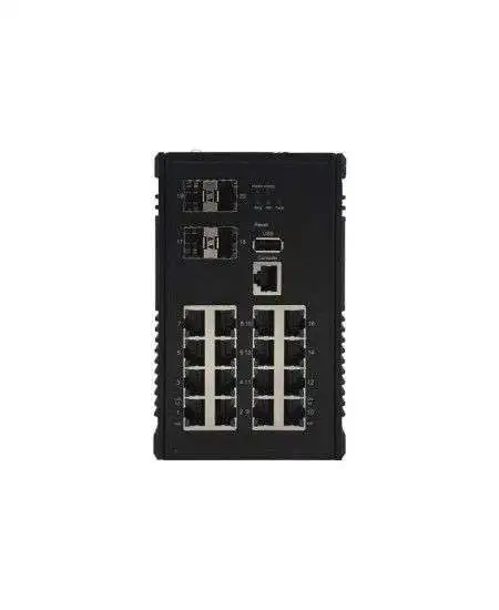 سوییچ لایه 3 صنعتی CP-1604GB کونتن 16 پورت گیگابیت POE+ با 4 پورت گیگابیت SFP