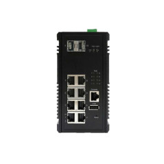 سوییچ لایه 3 صنعتی CP-0802X کونتن 8 پورت گیگابیت POE+ با 2 پورت گیگابیت SFP