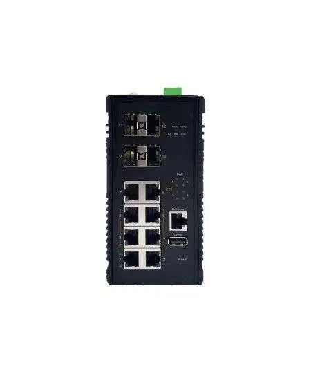 CH-0804G4 Industrial L3 Switch with8x Gigabit, 4XPOE++ and 4x Gigabit SFP