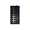الطبقة الصناعية 3 محول CH-0804G4 تحتوي على 8 منافذ جيجابت مع 4 منافذ 60 واط و4 منافذ جيجابت SFP