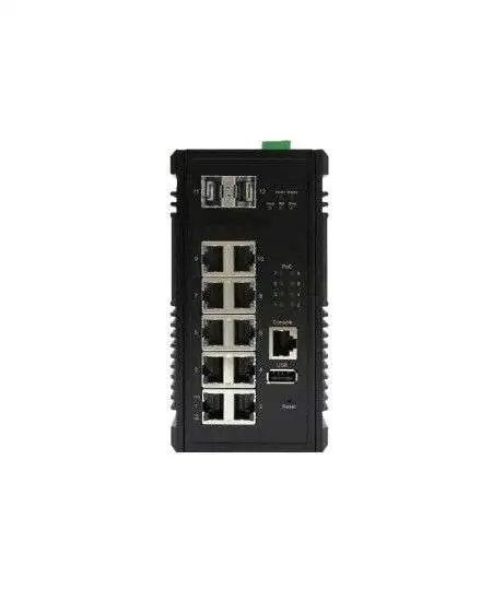 CP-1002X-T Industrial L3 Switch with 10x Gigabit, 8X30w and 2x10G SFP