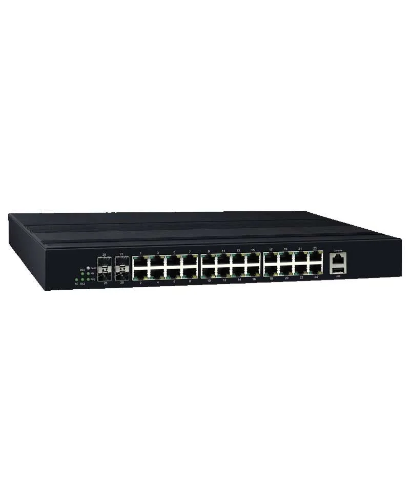 CP-2404X Industrial L3 Switch with 24x Gigabit 30w and 4x10G SFP