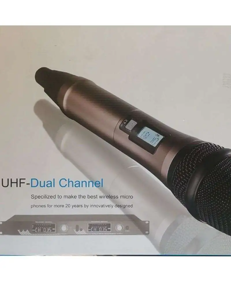 UHF-Dual Kanallı Simsiz Mikrofon