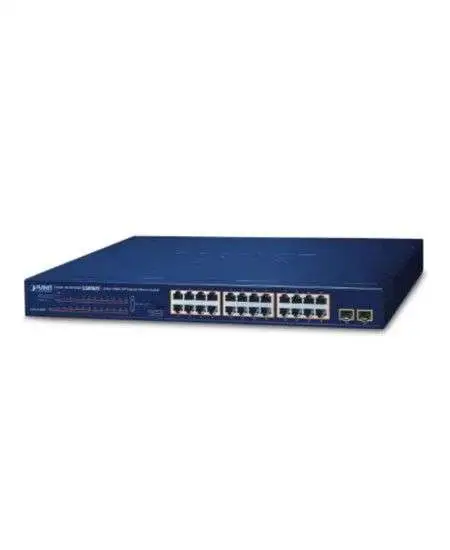 24XGE və 2XGE SFP ilə Planet GSW-2620HP olunan açar