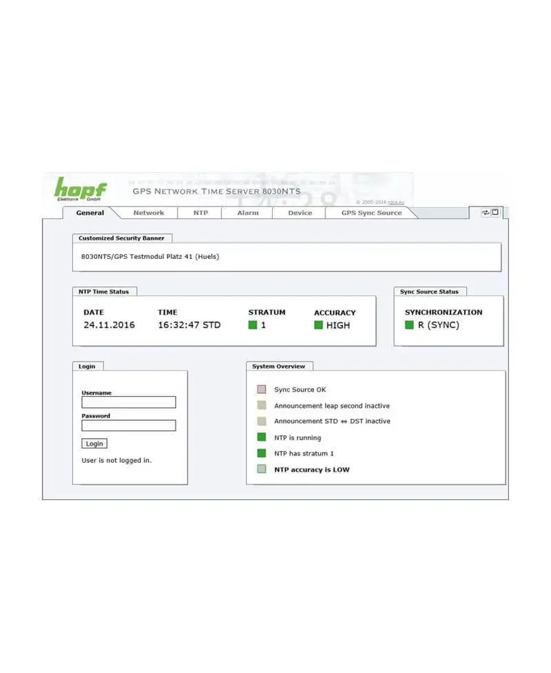 ألمانيا هوبف 8030NTS خادم الوقت