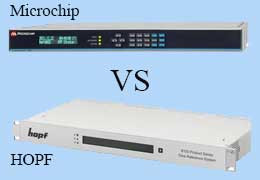 Comparison of Microchip SyncServer S650 VS HOPF 8100